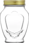 image of LAV HORECA PRG037 K02 - Prague Jar 14 oz (1‑2 Qt) Round Clear Glass Container with Lid - 12/Case