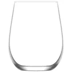 image of LAV HORECA PRS336 - Stemless Wine Glass, 12.1 oz, 3 ¾" H, 2½" Rim, Soda Lime Glass - 12/Case