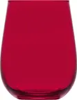 image of LAV HORECA PRS347 PFTCL0202-1 Wine Glass, 16 oz, 4"3/8 H x 2"3/4 R⌀, Red Lime Glass - 12/Case