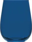 image of LAV HORECA PRS347 PFTCL0534-1 Stemless Wine Glass, 16 oz, 4 3/8" H, Soda Lime Glass, Blue - 12/Case