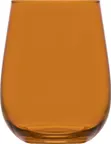 image of LAV HORECA PRS347 PFTCL7569 Stemless Wine Glass, 16 oz Lime Glass, 4 3/8" x 2 3/4" - 12/Case