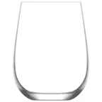 image of LAV HORECA PRS347 - Paris Stemless Wine Glass, 16 oz, 4 3/8" H, Soda Lime Glass, Fine Rim - 12/Case