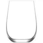 image of LAV HORECA PRS359 - Paris Stemless Wine Glass, 20‑24 oz 4 7/8" H × 2 7/8" Rim Lime Glass - 12/Case