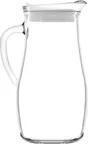 image of LAV HORECA SOF180 Sofia Glass Pitcher, 60 7/8 oz, 9 5/8" H, 4 3/8" Rim Ø, With Lid & Handle - 2/Case