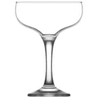 image of LAV HORECA SOF523 Sofia Champagne Glass, 8 oz Classic Coupe with Stem, Glass, Rim Ø3"3/4 - 12/Case