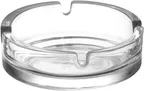 image of LAV HORECA VIL210 - Round 4" Ashtray, Soda Lime Glass, White Finish, 12/Case