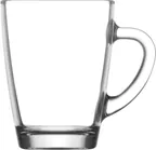 image of LAV HORECA WRS425 - Warsaw Glass Mug, 8 oz Capacity, 3 7/8" Height, 3" Rim, Lime Glass - 12/Case