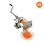 image of Nemco 55050AN-G Spiral Fry Cut Garnish Kutter, Manual, Countertop, Aluminum & Stainless Steel, Straight Blade