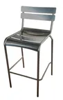 image of Plantation Prestige 2020300-02 - Stackable Bar Stool, Steel Frame, Slat Back & Seat, Armless Ladder Style