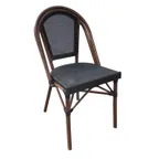 image of Plantation Prestige 2130700-0480 Side Chair, Stackable Outdoor, Textilene Back & Seat, Aluminum Frame