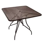 image of Plantation Prestige 2203636-01 Table Top, 36" x 36" Micromesh, 16‑Gauge Steel, Umbrella Hole, Indoor/Outdoor