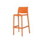 image of Plantation Prestige 2750300-01 Outdoor Stacking Bar Stool, Armless, Plain Back, Stackable, All-Resin, 30in Height