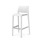 image of Plantation Prestige 2780300-01 - Stackable Bar Stool, Resin Back & Seat, Armless Slat Design, 30in Height