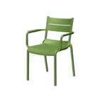 image of Plantation Prestige 2811100-04 Miramar Stackable Outdoor Arm Chair, All-Resin Frame & Seat, Restaurant Use