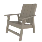 image of Plantation Prestige 3230600-01 UPGRD Dakota Chat Chair, Plastic Frame & Seat, Slat Back, Upgrade Finish