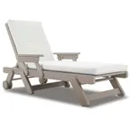 image of Plantation Prestige 3240900-01 STD Corolla Chaise Lounge, Outdoor, Resin Frame, Cushionless, 78in L x 30in W