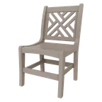 image of Plantation Prestige 3250700-01 UPGRD - Chippendale Side Chair, Plastic Frame, Seat, Grid Back, Weather‑Resist