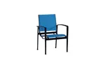 image of Plantation Prestige 4021100-03 Miramar Arm Chair, Cast Aluminum Frame, Powder‑Coated, Sling Back & Seat