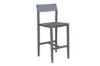 image of Plantation Prestige 8240300-02 - Bar Stool, Aluminum Frame, Weave Seat, Armless Back, Stackable, 30 in Height