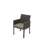 image of Plantation Prestige 8561100-0240432 Santa Cruz Dining Chair, 23" W x 25" D x 33" H, Wicker, Sunbrella Cushions