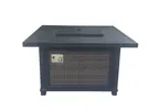 image of Plantation Prestige 8774242-0150 Outdoor Fire Pit, 42" x 42", Black Sides, Propane 20 lb Tank Not Included