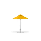 image of Plantation Prestige Commercial Furniture 9118-01 GRC 9 ft Octagon Outdoor Patio Umbrella, All‑Aluminum Construction, Polished Silver 1½" Two‑Piece Pole with Pulley System and Locking Pin, Grade C Fabric