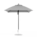image of Plantation Prestige 9976PL-01 GRA Commercial Patio Umbrella, 7.5 ft Square, Aluminum Two‑Piece Pole with Pulley Lift, Grade A Fabric