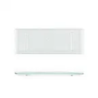 image of Turgla 01-017-35CLR Fusion Platter Tray, Rectangular Clear Glass, 13.75" x 5" x 0.5"