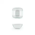 image of Turgla 02-047-06CLR Glass Ramekin, Square 2.25" x 1.5" Clear Glass, 2 oz Capacity