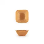 image of Turgla 02-047-06ORG Glass Ramekin, Square 2.25" x 1.5" Orange Glass, 2 oz Capacity