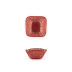 image of Turgla 02-047-06RED - Square Glass Ramekin, 2.25" x 1.5" (2 oz) Red, Fusion Dinnerware, Tabletop