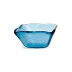 image of Turgla 02-047-06TBLU Glass Ramekin, Square 2.25" x 1.5", 2 oz Capacity, Blue, Servingware