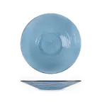 image of Turgla 04-316-35TBLU - 13.75" Diameter x 2" Height 58oz Round Transparent Blue Glass Serving Bowl