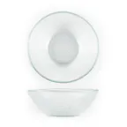 image of Turgla 10-027-19CLR Fusion Bowl, 7" Diameter x 2" Height, 16 Oz Clear Glass Round Serving Bowl