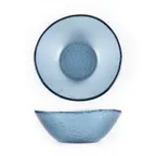 image of Turgla 10-027-20TBLU - Round Serving Bowl, 7.5" Dia x 2.75" H, 20 oz, Transparent Blue Glass