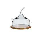 image of Turgla 18315 Plate Cover Cloche – Clear Glass, Round 10" Diameter, 8"‑9" Approx Size – 1/Each
