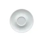 image of Turgla BST01CT00 Delta‑Coupe Round White Porcelain Saucer, 6" Diameter, 5.5‑5.99" Size, Elegant Dinnerware Piece