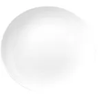 image of Turgla D129IZ00 - Delta‑Coupe Oval Plate, 11" x 10", White Porcelain, Rolled Edge, Coupe Rim