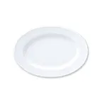 image of Turgla DO34KY00 - Oval White Porcelain Platter, 13" x 9" x 1.25" Wide Rim, Dinnerware Tray