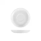 image of Turgla EO01CT00 Delta‑Coupe Round White Porcelain Saucer, 5.75" Diameter – Elegant Dinnerware Piece