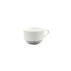 image of Turgla EO01EK00 Delta‑Coupe Porcelain Cup, 2.5" Diameter x 1.75" Height, 3 oz White, Stackable