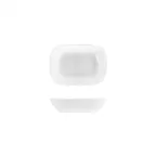 image of Turgla EO17KR00 Delta-Coupe Deep Plate, 6.5" W x 4.75" D x 1.5" H, 12 oz Capacity, Rectangular White Porcelain