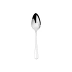 image of Turgla ETE1610-15 Soup Bouillon Spoon, 7.5" Silver Baguette Dessert Spoon, 18/10 Stainless Steel