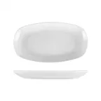 image of Turgla KO34KY00 Oval Platter, 13.5" W x 7.5" D x 1.5" H, White Porcelain, Rolled Edge Coupe Rim