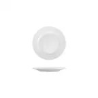 image of Turgla LIZ16DU00 - Lizbon Round China Plate, 6.25" Diameter, White Porcelain, Rolled Wide Rim