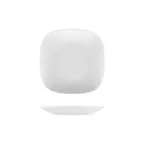 image of Turgla MMZ21DU00 Square White Porcelain Dinner Plate, 7" x 7", Coupe Rim – Elegant Fine China