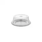 image of Turgla R‑SRVCVR172CLR Clear Polycarbonate Round Plate Cover, 6.75" Dia x 2.5" H, Plastic Cloche