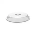 image of Turgla R-SRVCVR238CLR Round Clear Polycarbonate Plate Cover 9.25" Dia x 1.5" H Clear Plastic Cloche