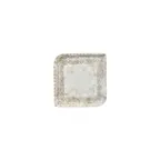 image of Turgla T-ANAR20KR-12 Square Porcelain Plate, 6" x 6", Brown Finish, Smallware Tableware