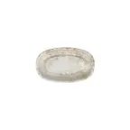 image of Turgla T-ANZT24OV-12 Antico Oval Porcelain Platter, 9.5" W x 5.5" D, Brown Finish, Oval Shape